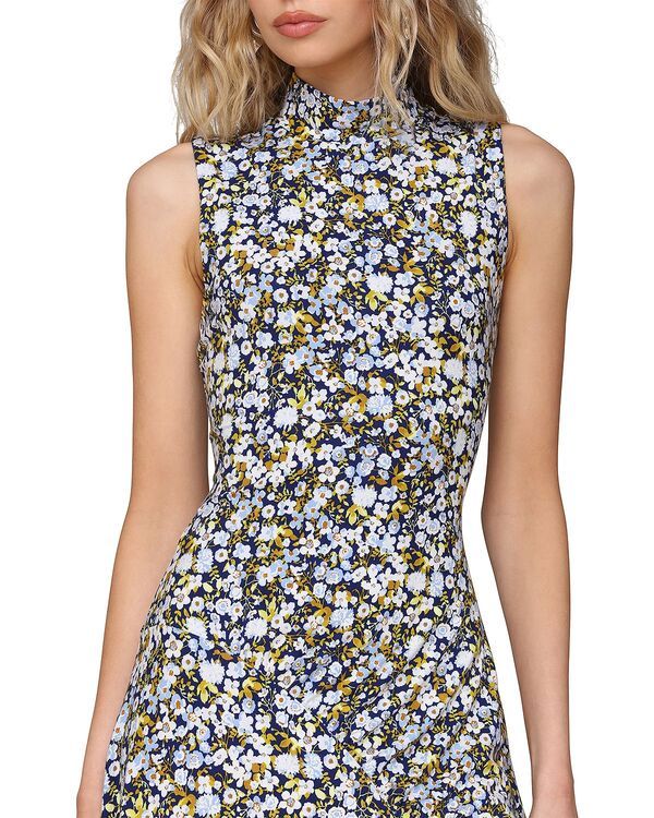 アヴェックレフィーユ レディース トップス ワンピース モックネック アシンメトリー プリント ミディ Avec Les Filles Printed Mock Neck Asymmetric Mid アヴェックレフィーユ レディース トップス ワンピース モックネック アシンメトリー プリント ミディ Avec Les Filles Printed Mock Neck Asymmetric Mid