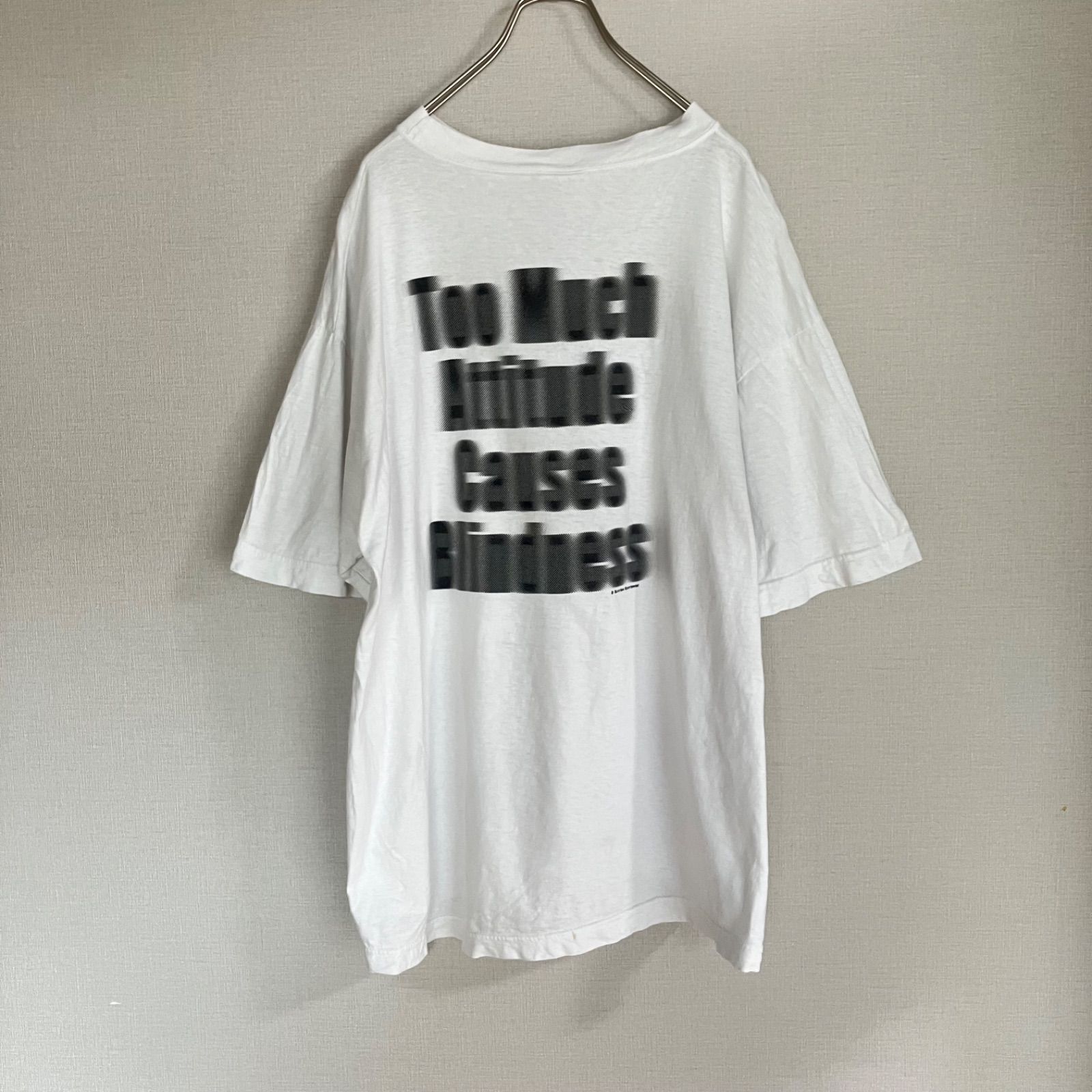 PARTY VISION vintage tee shirt ボカシ モーション 90s PARTY VISION パーティビジョン メッセージ Tシャツ Too Much