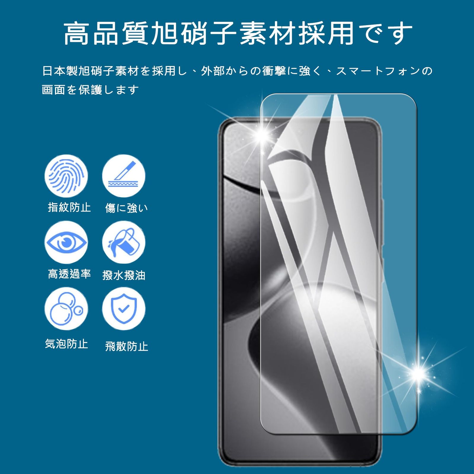 新品 Nutmeg Xiaomi 14T Pro ガラスフィルム（2枚）+ Xiaomi 14T Pro 