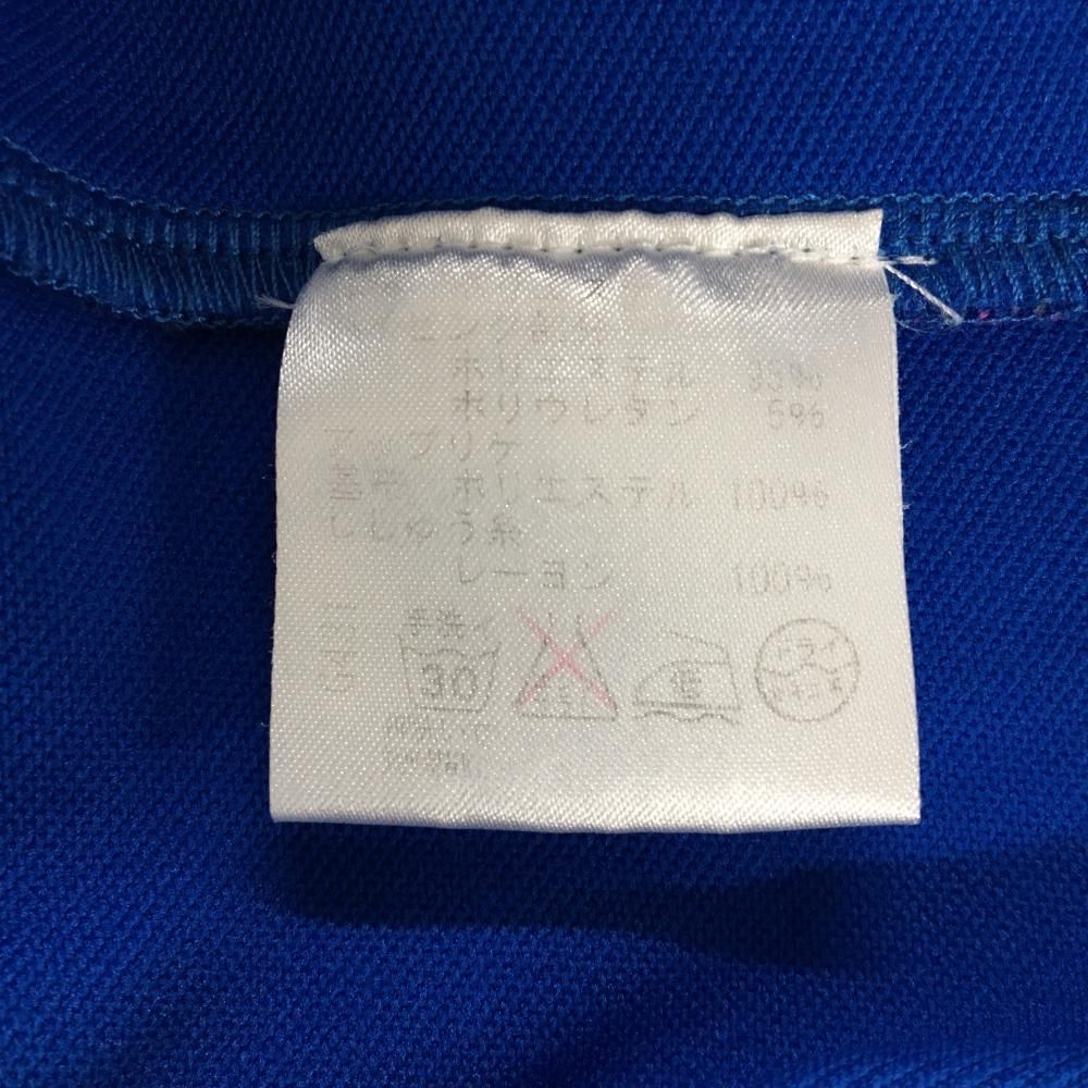 超美品】ビバハート アウターベスト ブルー×白 ワッペン レディース 40