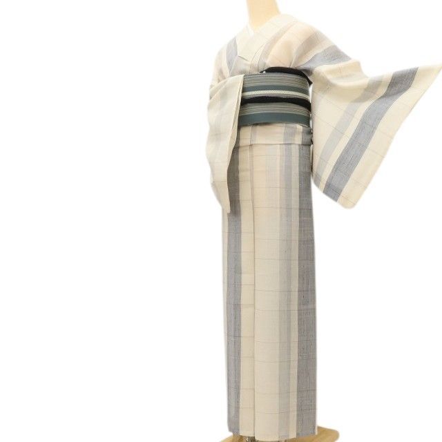 百華❀Y5182◇夏着物 紗紬 さが美謹製 正絹 手縫い仕立て 小紋 - メルカリ