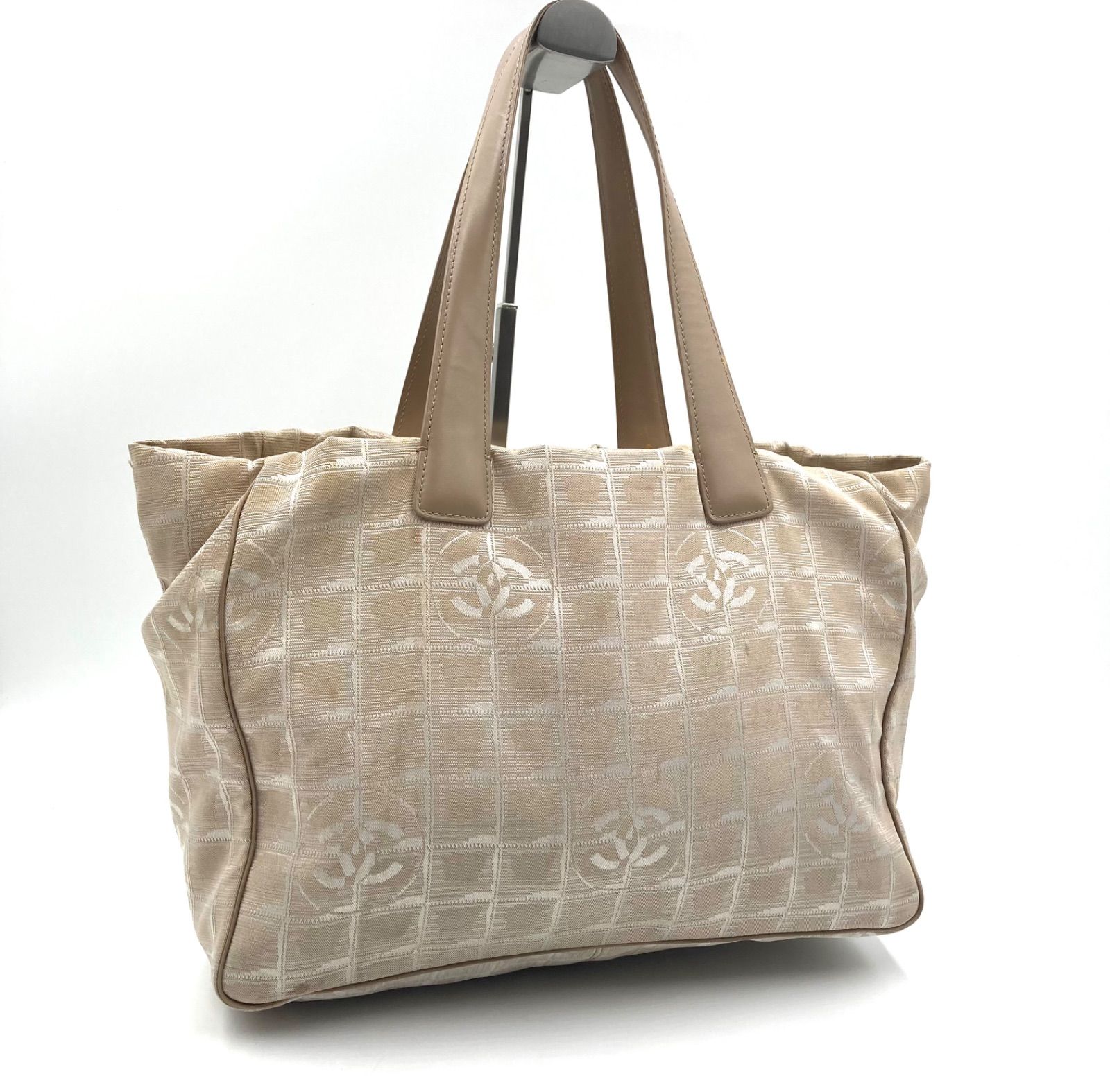 CHANEL シャネル ニュートラベルライン トートバッグ キャンバス 