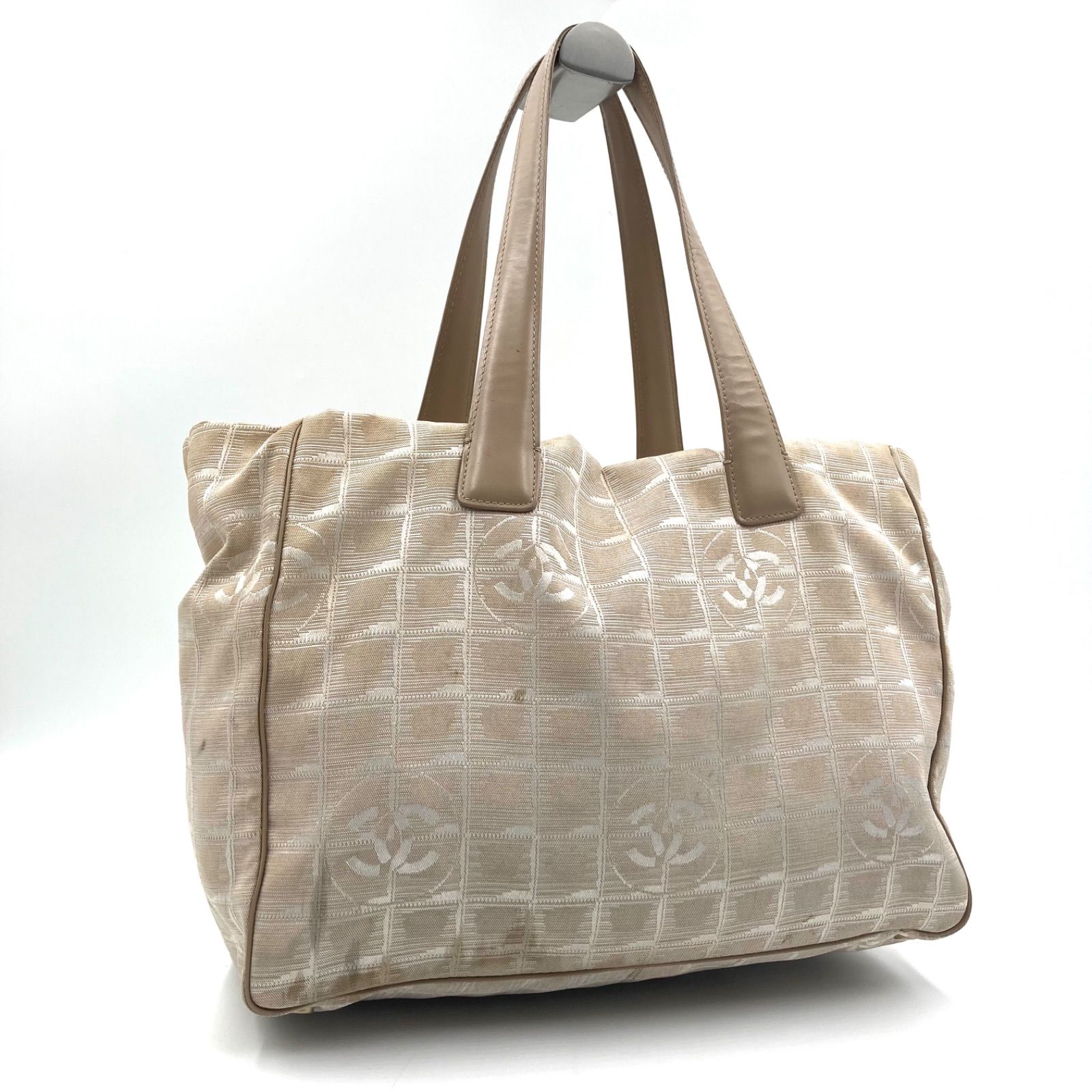CHANEL シャネル ニュートラベルライン トートバッグ キャンバス