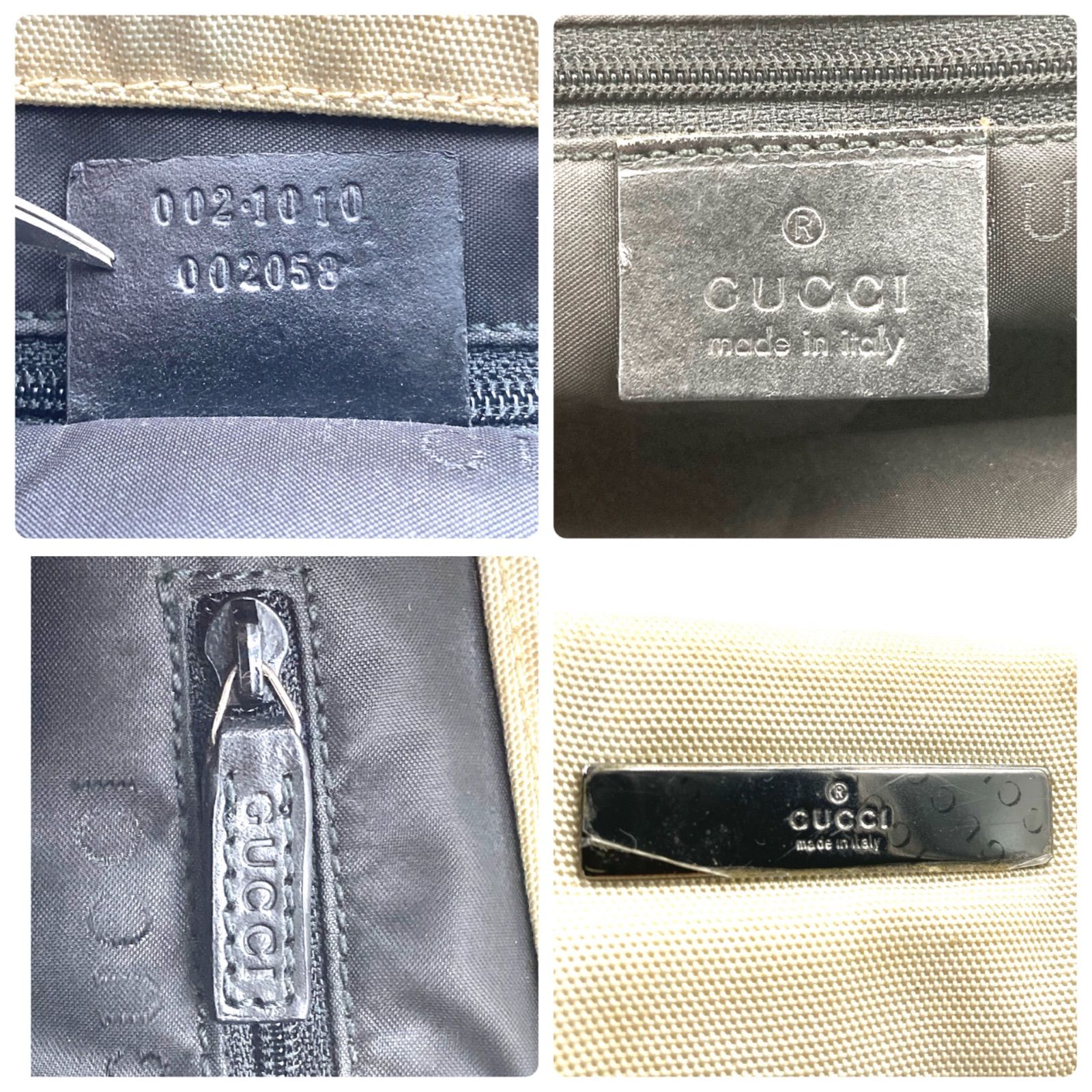 GUCCI グッチ バンプー トートバッグ ハンドバッグ キャンバス ロゴ