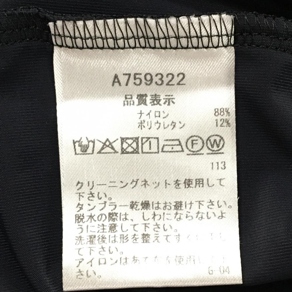 美品】アルチビオ 襟付きノースリーブシャツ 黒×白 フリル レディース
