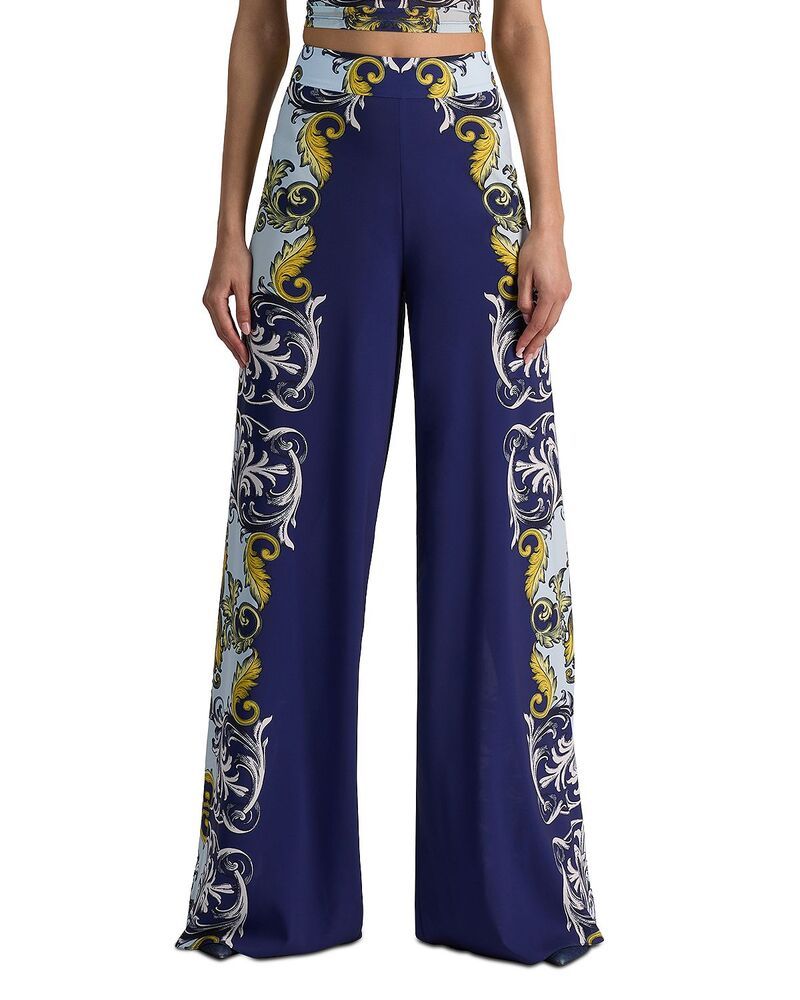アリスアンドオリビア レディース ボトムス カジュアルパンツ ワイドレッグ Alice and Oliviathena Wide Leg Pants Antique Scroll