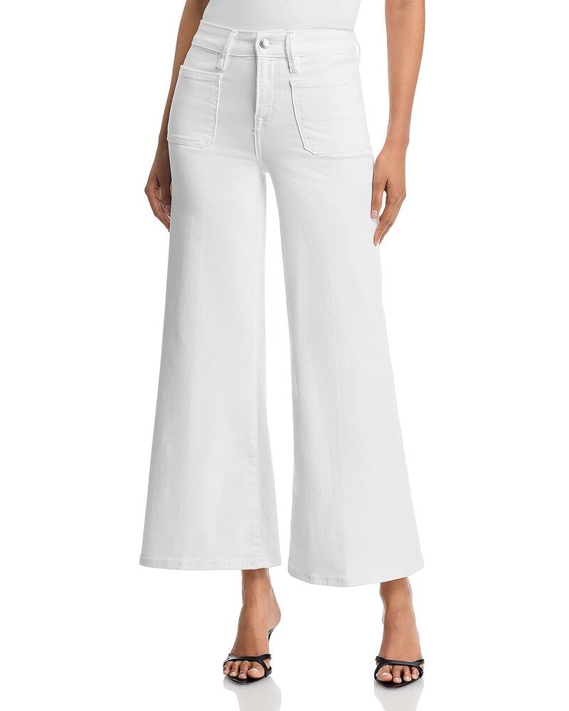 グッドアメリカン レディース ボトムス デニムパンツ プチ ジーンズ Good American Good Petite High Rise Palazzo Jeans White001 ホワイト