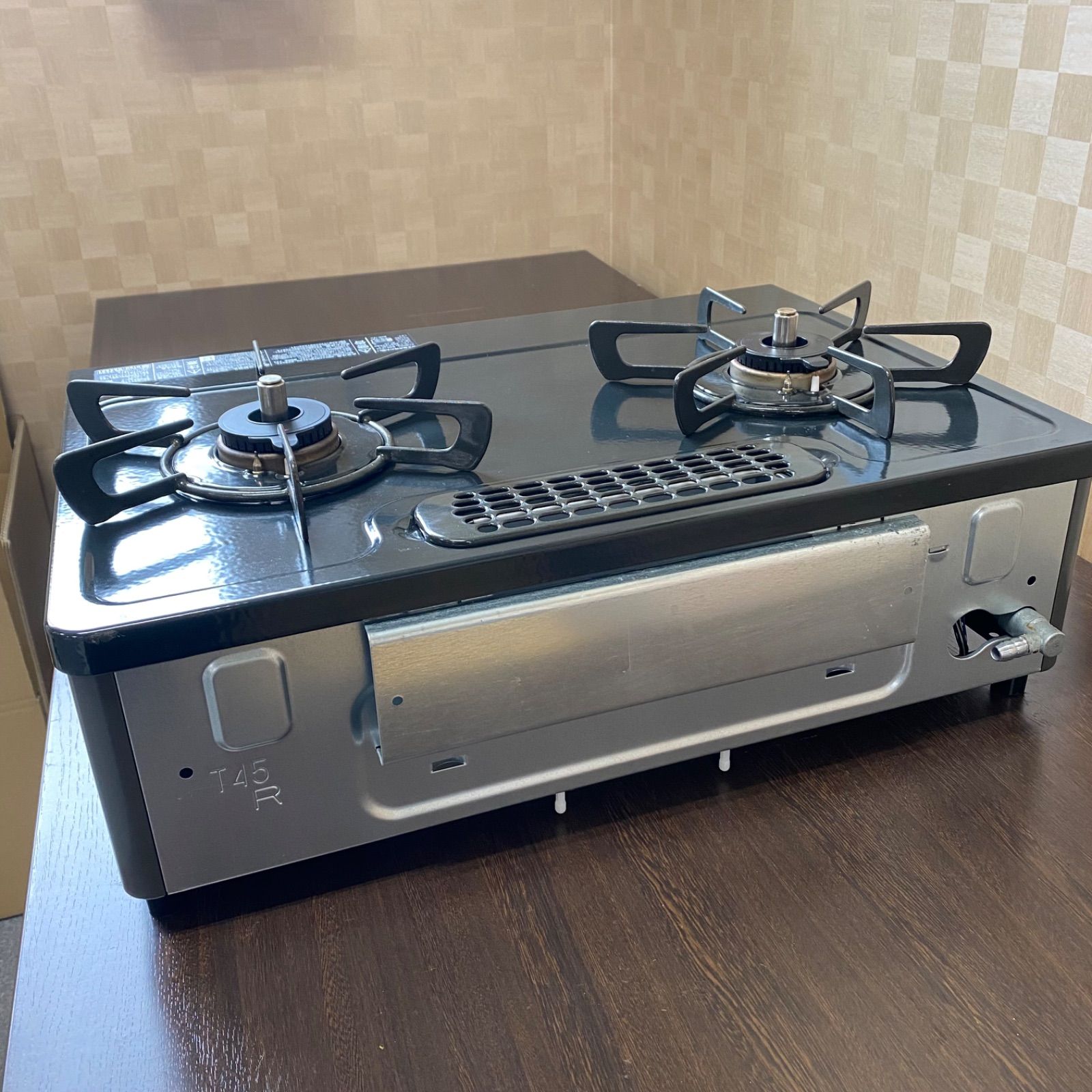 ◇美品◇中古◇格安◇リンナイ◇グリル付ガステーブル◇RTE565BKL 
