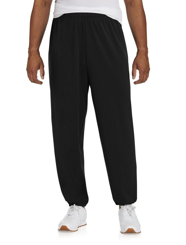 リーボック メンズ ボトムス カジュアルパンツ ジャージー Reebok Performance Jersey ElasticHem Tech Pants Black ブラック