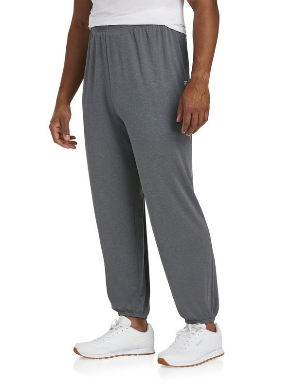 リーボック メンズ ボトムス カジュアルパンツ ジャージー Reebok Performance Jersey ElasticHem Tech Pants Granite Heather ヘザー