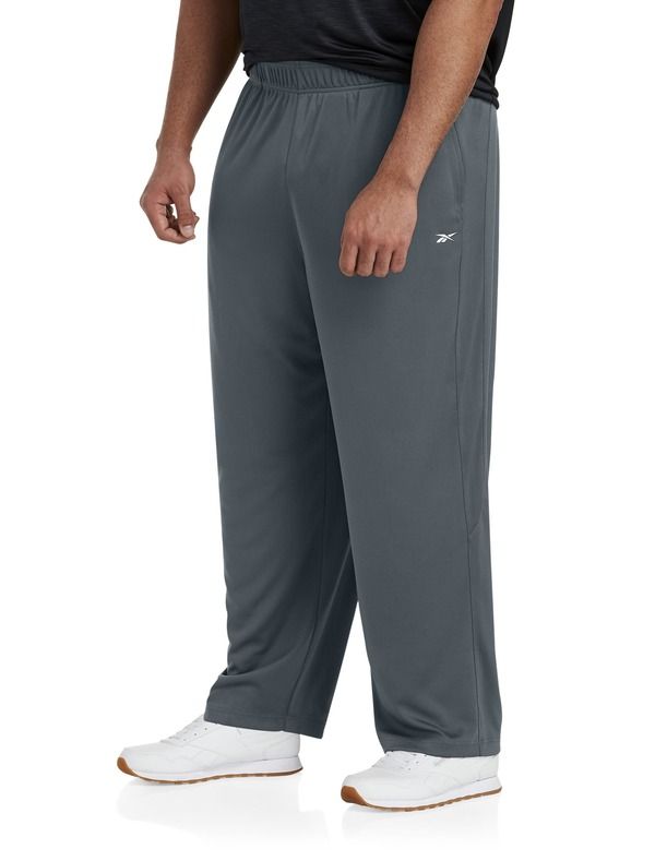 リーボック メンズ ボトムス カジュアルパンツ ニット Reebok Performance DoubleKnit OpenHem Pants Graphite グラファイト