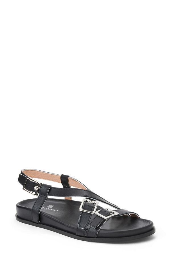 ブルーノマグリ レディース シューズ サンダル Bruno Magli Gianna Slingback Sandal Black Nappa ブラック