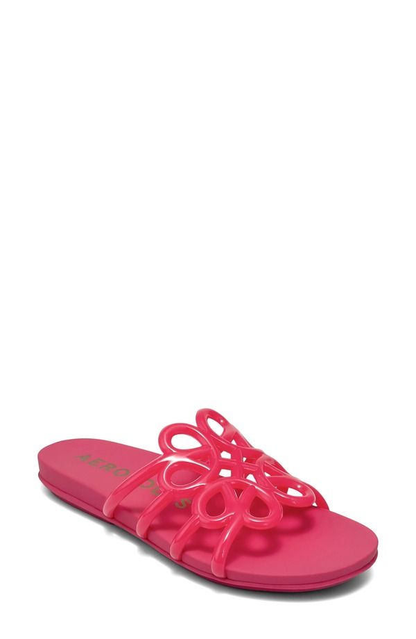 エアロソールズ レディース シューズ サンダル Aerosoles Frida Slide Sandal Magenta Translucentpu マゼンタ