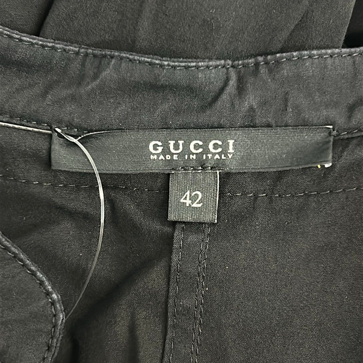 GUCCI(グッチ) ワンピース サイズ42 M レディース - 黒 半袖/ロング