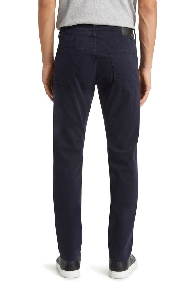 エージー メンズ ボトムス カジュアルパンツ Tシャツ AG Everett Stretch Sateen Slim Straight Pants Deep Navy ネイビー