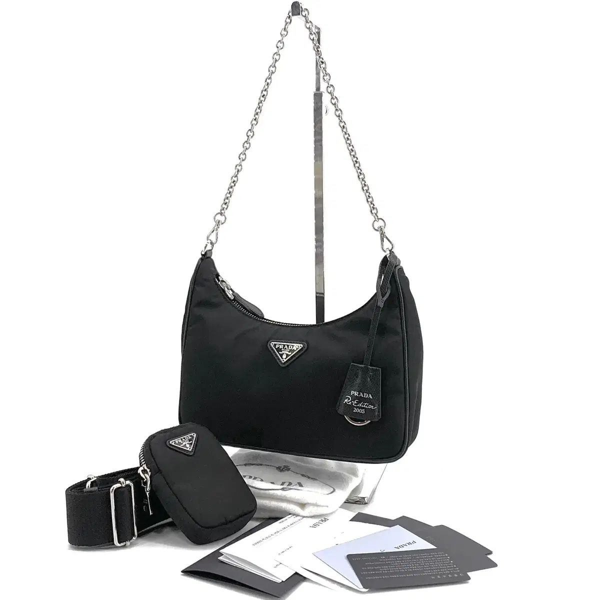 百貨店購入 PRADA テスート リーエディション マルチ HOBO BAG 1BH204 142,555円