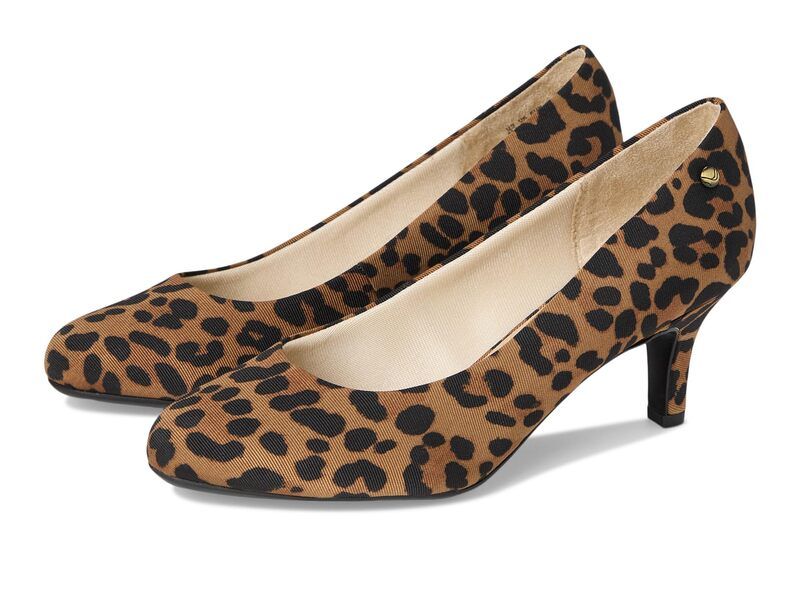 ライフストライド レディース シューズ ヒール LifeStride Parigi Pump Shoes Brown Leopard ブラウン