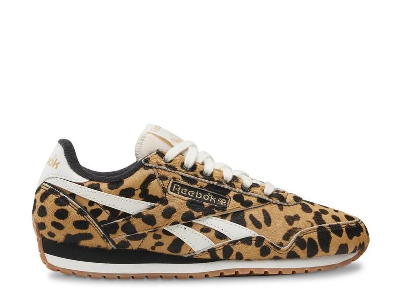 リーボック レディース シューズ スニーカー ReebokClassic AZ Animal Sneaker Womens TanBlack Cheetah Print Calf Hair ブラック