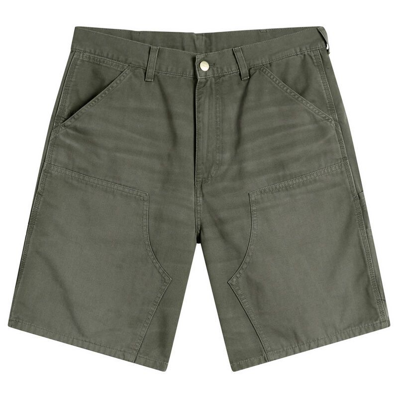 カーハート メンズ ボトムス ハーフパンツ・ショーツ ショートパンツ Carhartt WIP Double Knee Shorts Leaf Stone Canvas ストーン