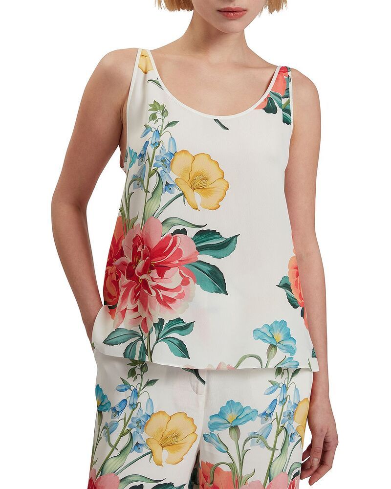 テッドベーカー レディース トップス タンクトップ Ted Baker Purrla Tank Top White ホワイト