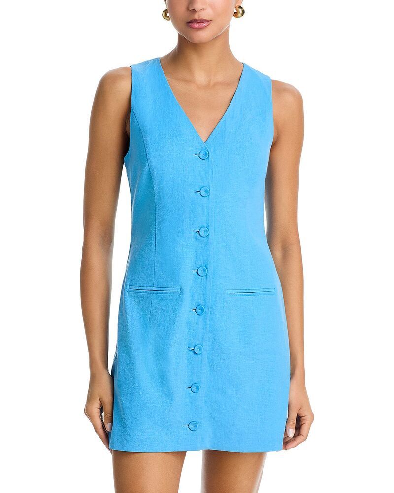 フレンチコネクション レディース トップス ワンピース A ライン ミニ ノースリーブ FRENCH CONNECTION Aspen Sleeveless A Line Mini Dress Poo