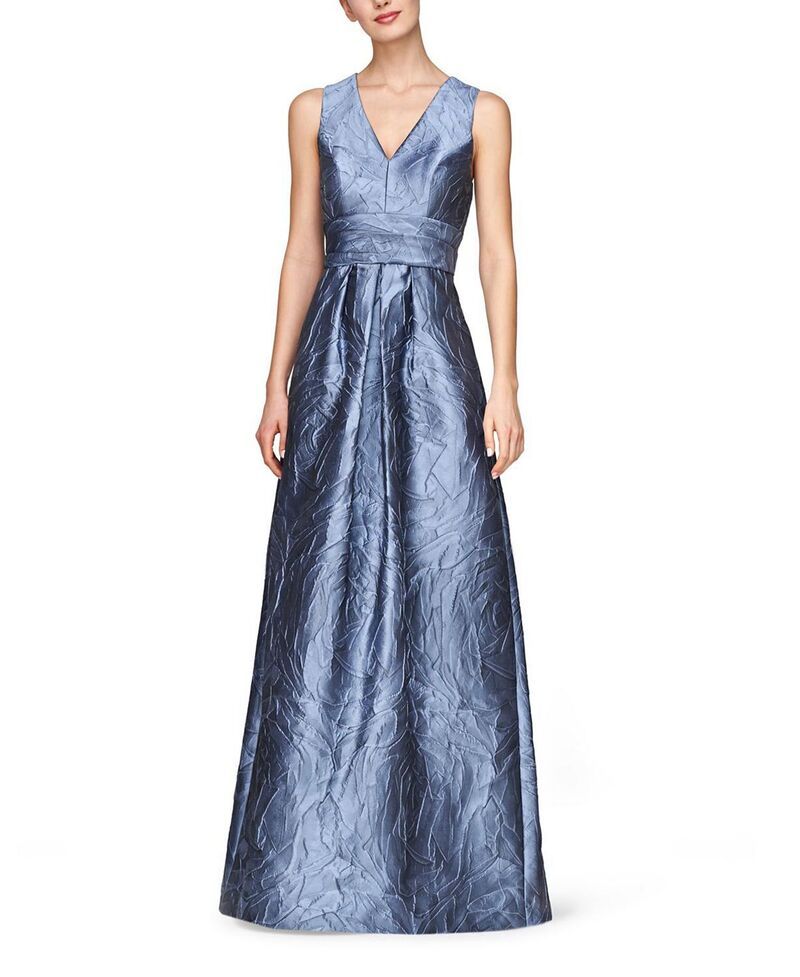 ケイ アンジャー レディース トップス ワンピース Kay Unger Mariah Gown Blue ブルー