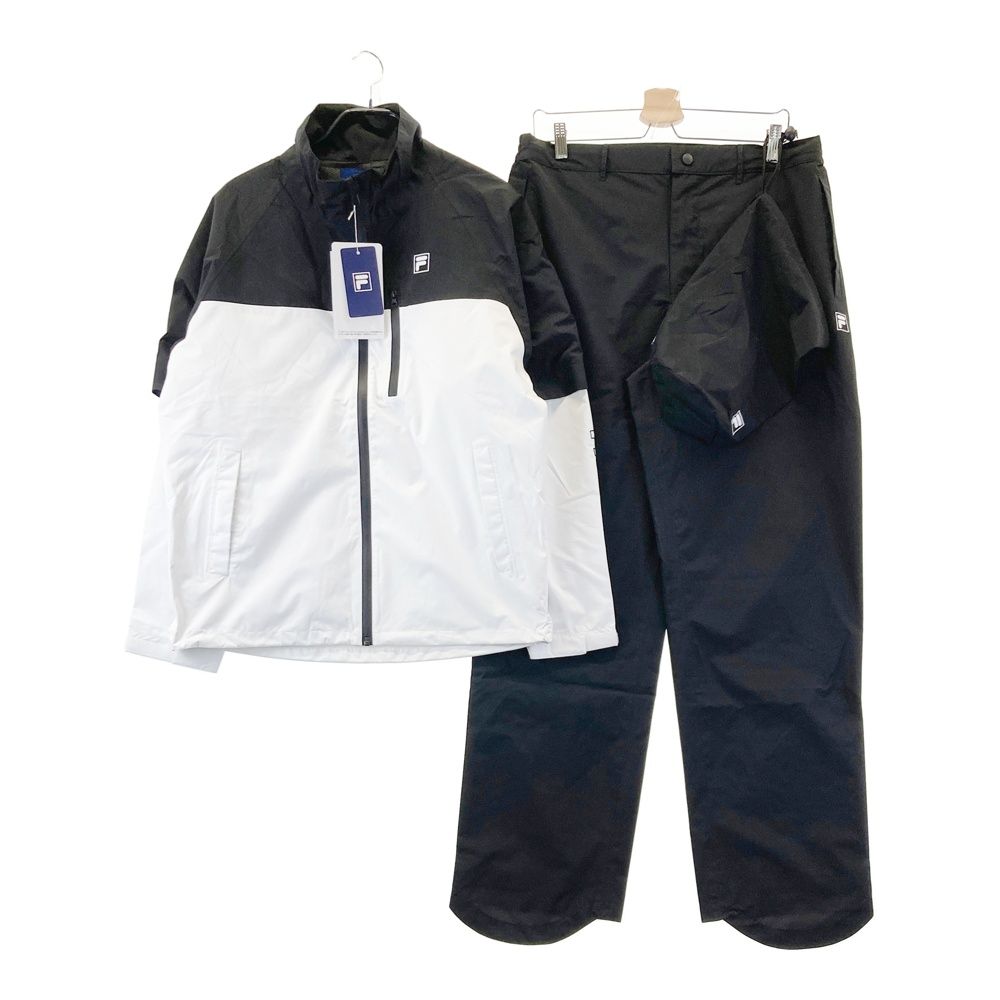 サイズ：L FILA GOLF フィラゴルフ レインウェア セットアップ ブラック系 [240101710623] ゴルフウェア メンズ ストスト