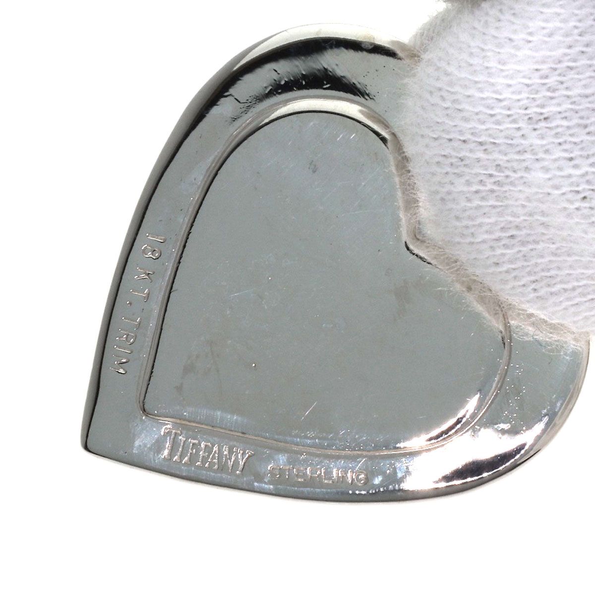 TIFFANY&Co. ティファニー ハート コンビ ペンダントトップ SV K18YG 