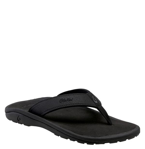 オルカイ メンズ シューズ サンダル OluKai Ohana Flip Flop Black ブラック