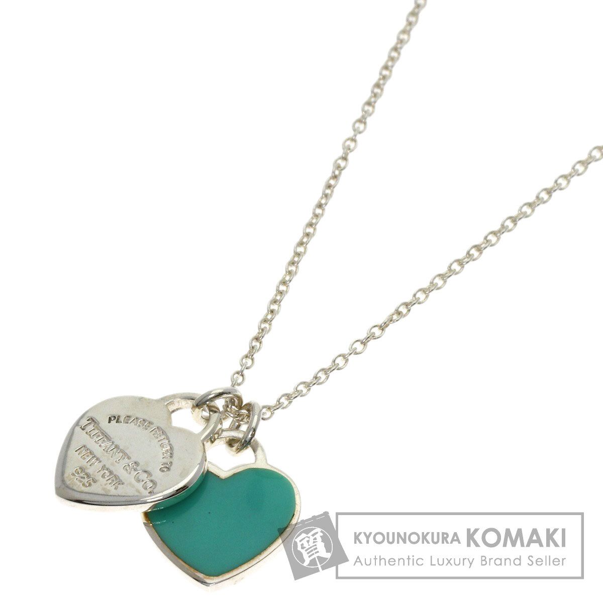 TIFFANY&Co. ティファニー ダブルハート エナメル ネックレス SV レディース [中古] 21,833円