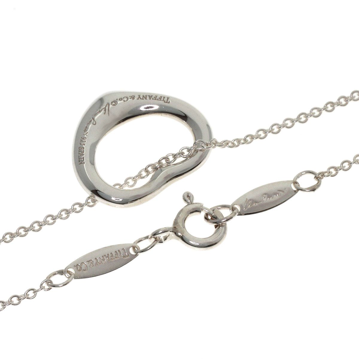 TIFFANY&Co. ティファニー オープンハート ネックレス SV レディース