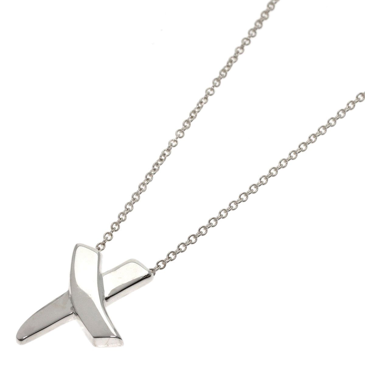 TIFFANY&Co. ティファニー キス ネックレス SV レディース [中古