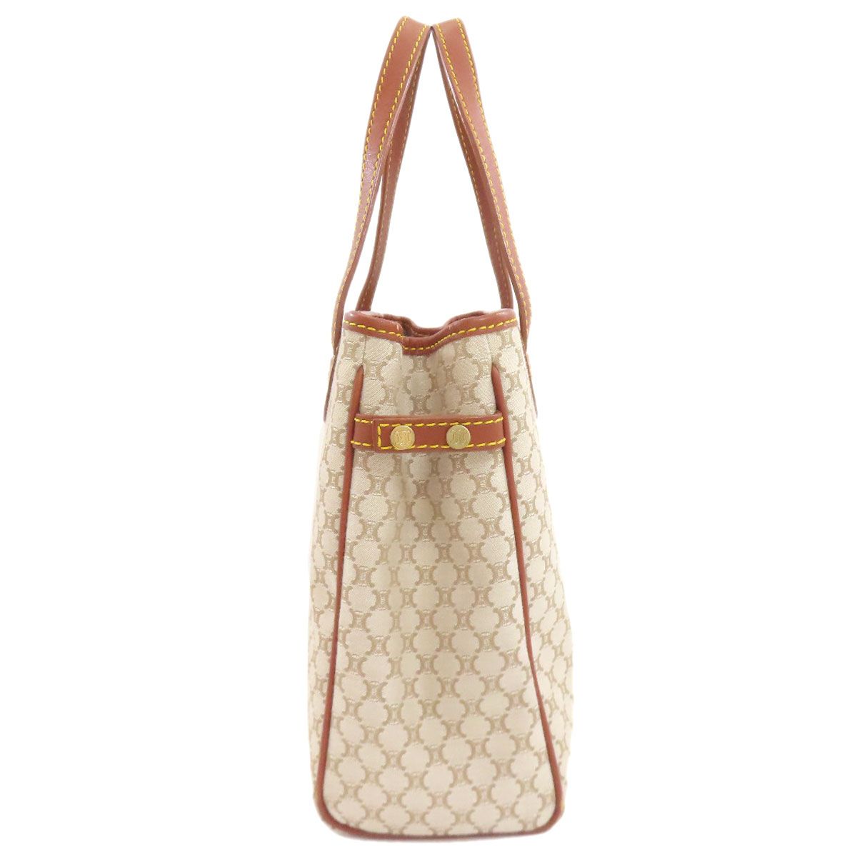 CELINE セリーヌ マカダム柄 ハンドバッグ キャンバス レディース