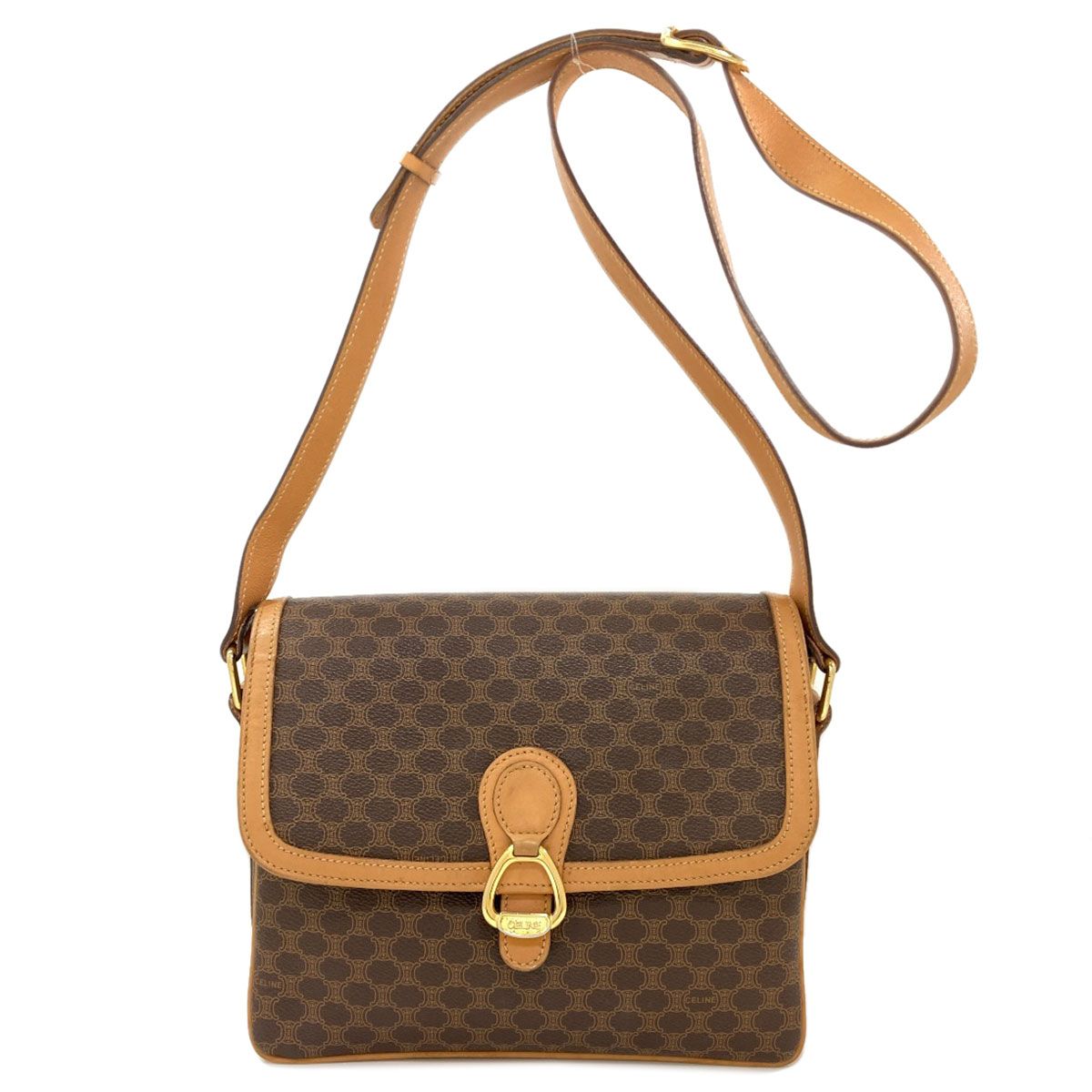 CELINE セリーヌ マカダム柄 ショルダーバッグ PVC レディース [中古