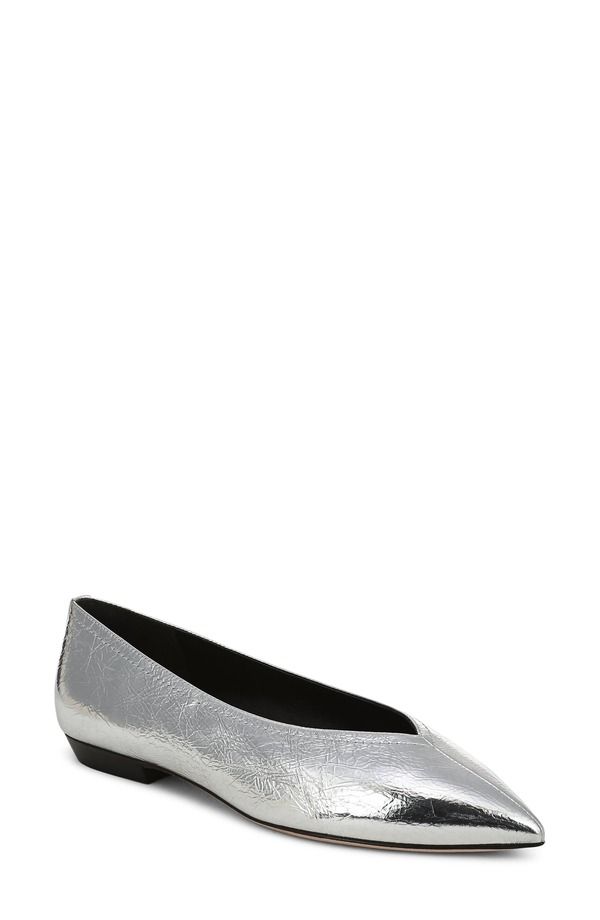 ヴェロニカ ベアード レディース シューズ パンプス Veronica Beard Bancroft Pointed Toe Flat Silver シルバー
