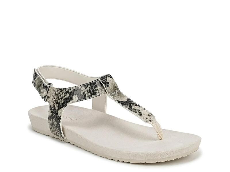 バイオニック レディース シューズ サンダル VionicPalisadesandal BlackCream Snake Print クリーム