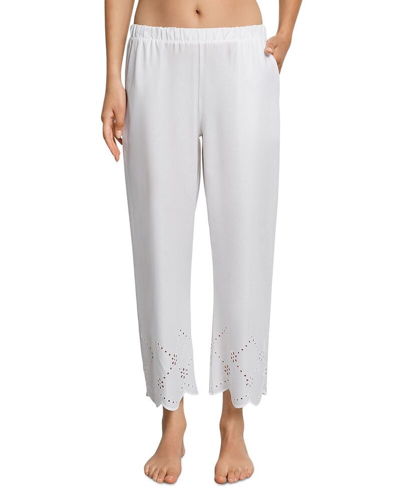 ハンロ レディース ボトムス カジュアルパンツ クロップド Hanro Lumi 78 Cropped Pants White ホワイト