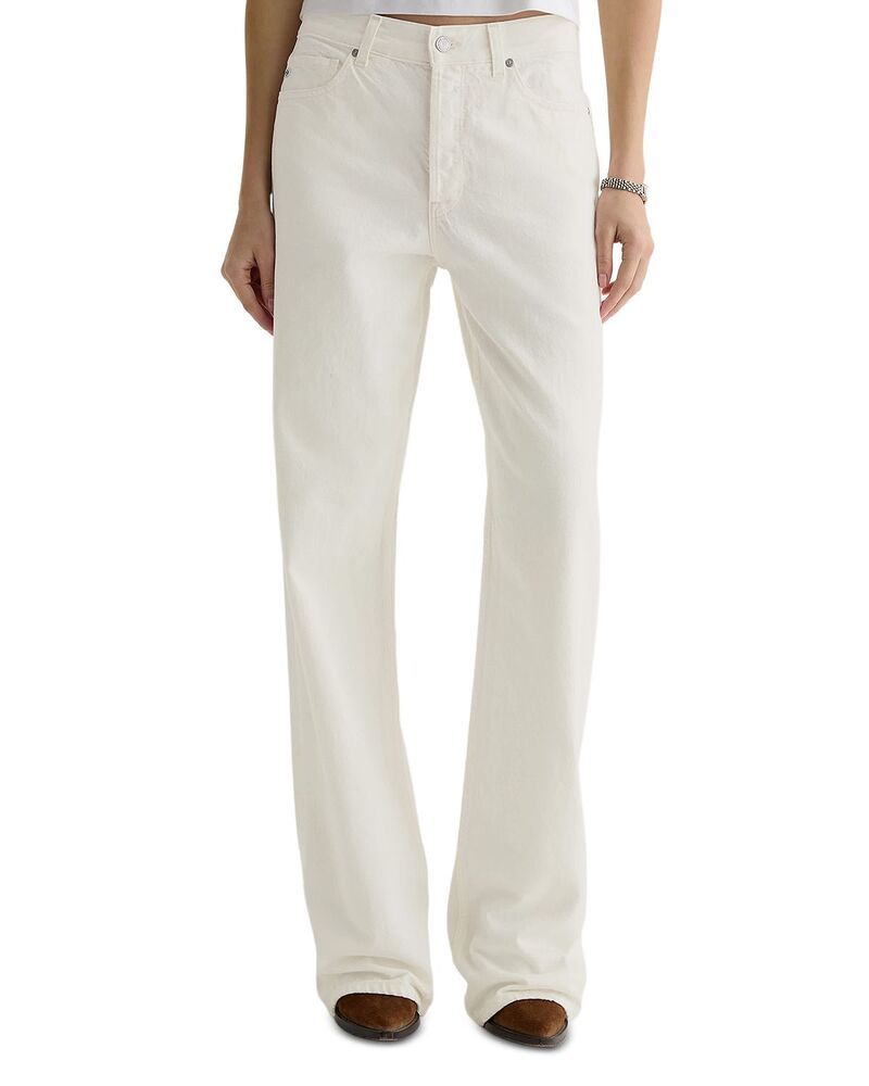 エージー レディース ボトムス デニムパンツ ジーンズ AG Billie High Rise Straight Jeans in Powder