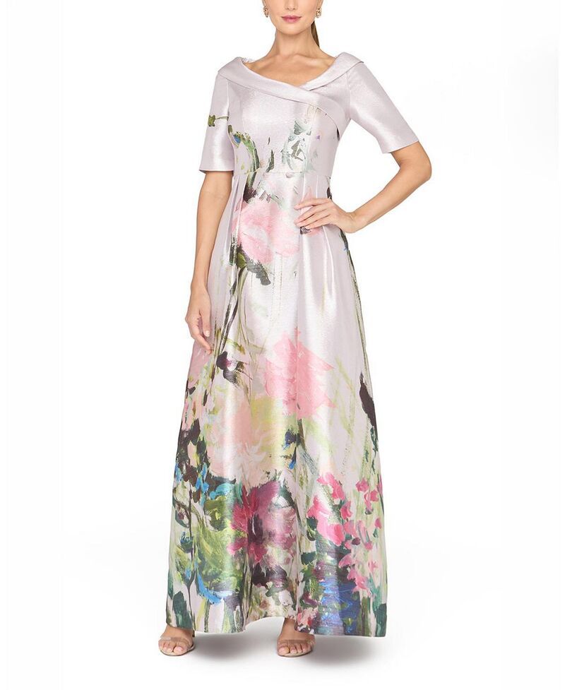 ケイ アンジャー レディース トップス ワンピース Kay Unger Coco Gown Lilac Mist Multi ライラック