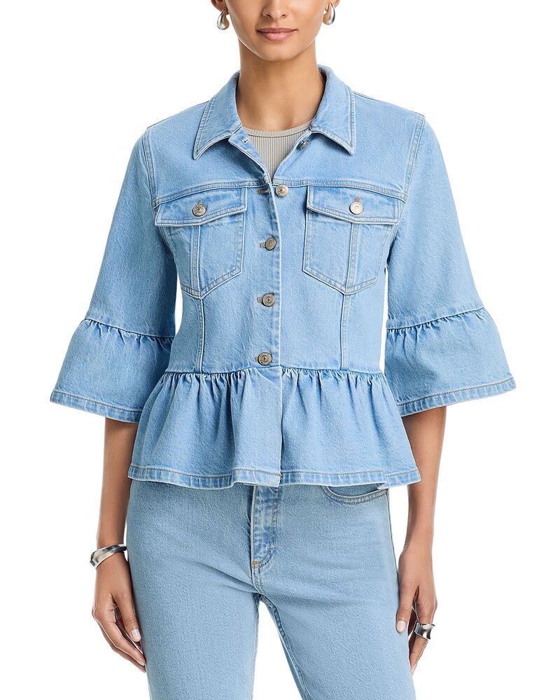 サンク セプト レディース アウター ジャケット・ブルゾン デニム Cinq Sept Mandie Denim Jacket Mist デニム