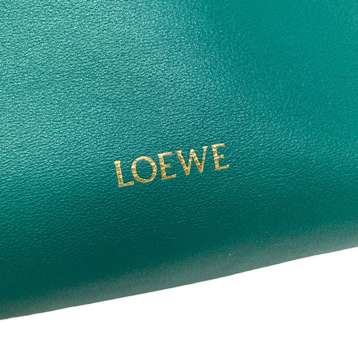 LOEWE(ロエベ) ハンドバッグ フラメンコパース ミニ グリーン チェーン