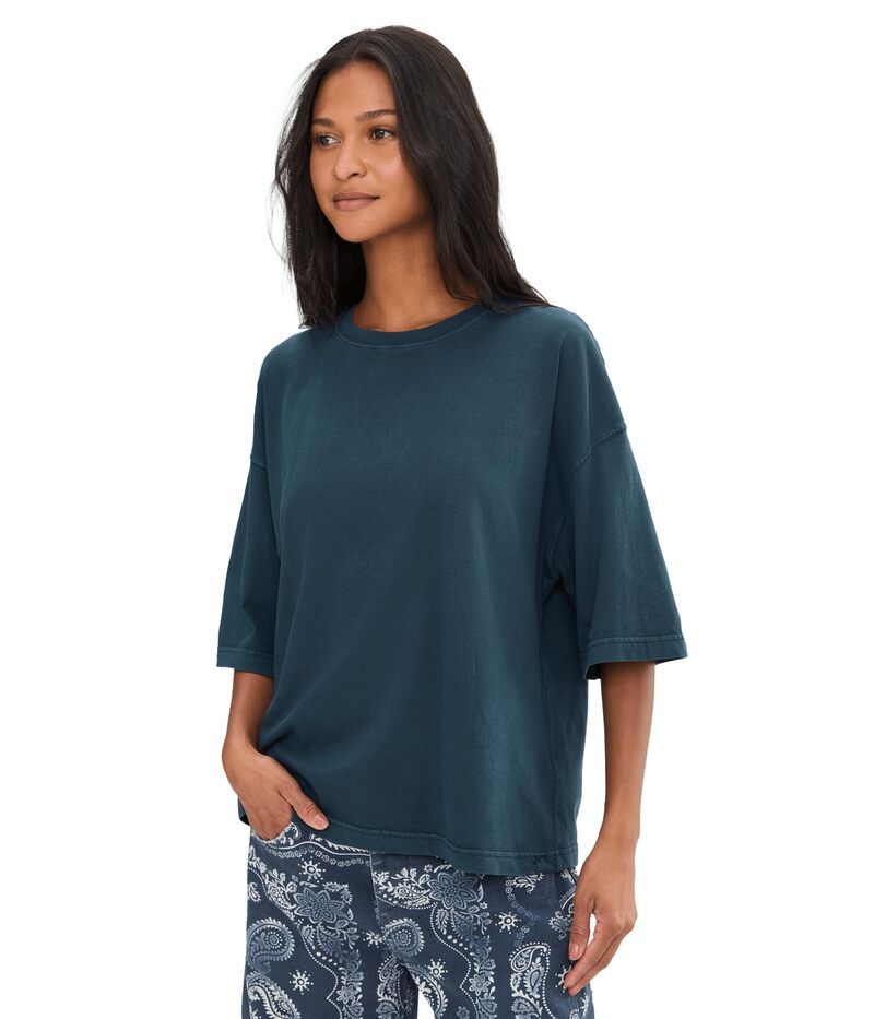 フリーピープル レディース トップス シャツ Free People We The Free Perfect Oversized Tee Varsity Navy ネイビー