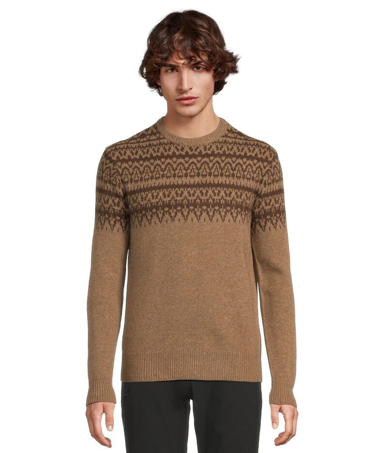 ロイヤルロビンズ メンズ アウター ニット・セーター Royal Robbins Arch Rock Crew Long Sleeve Saddle Heather Lassen Pattern ヘザ