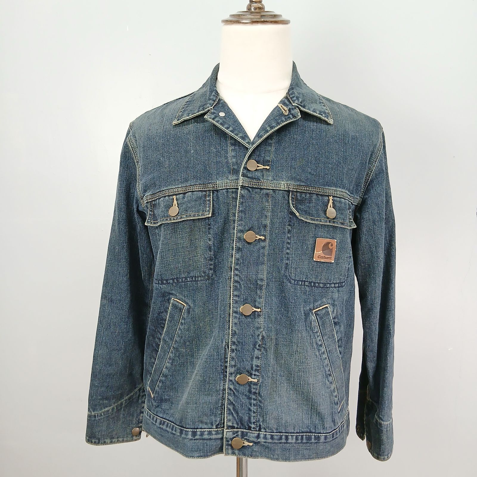 【雰囲気抜群】Carhartt　デニムジャケット　サイズM　カーハート　Gジャン　インディゴブルー 10,952円