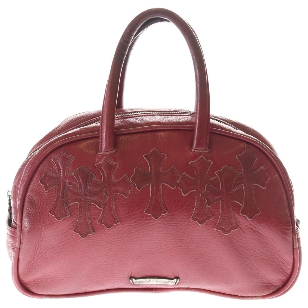 CHROME HEARTS (クロムハーツ) GYM MD SMALL ジムバッグ レザークロス