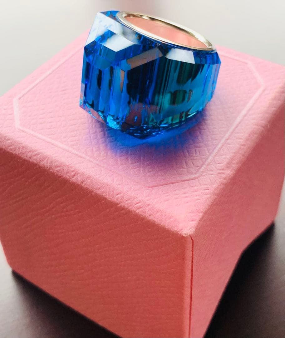 希少　スワロフスキー Swarovski Glacier リング 52号