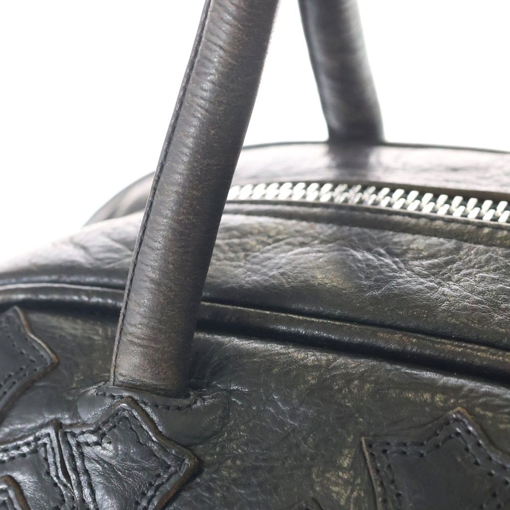 CHROME HEARTS (クロムハーツ) OLD GYM MD ジムバッグ レザークロス