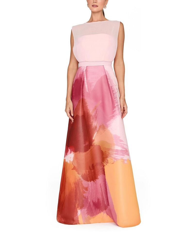 ケイ アンジャー レディース トップス ワンピース Kay Unger Tess Gown Bloom Sunset Multi マルチカラー