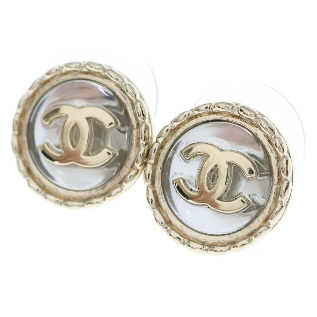 CHANEL (シャネル) ココマーク ラウンドピアス ゴールド A21S - メルカリ