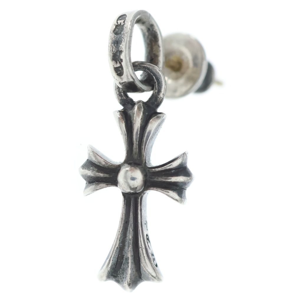 CHROME HEARTS (クロムハーツ) BBY F PPRCHN ベイビーファットクロス ドロップピアス シルバー BCA090